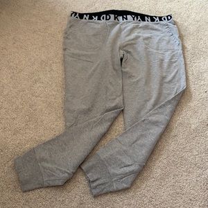 Gray sweatpants